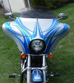 Paint Sportster Blue Silver